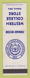 Matchbook Cover - Western College Store Oxford OH WEAR