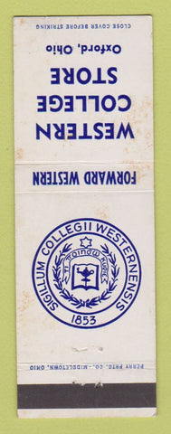 Matchbook Cover - Western College Store Oxford OH WEAR