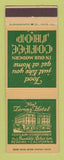 Matchbook Cover - Lorenz Hotel Redding CA