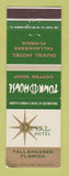 Matchbook Cover - Duval Hotel Tallahassee FL Town House Coffee Shop WEAR