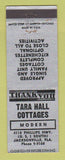 Matchbook Cover - Tara Hall Cottages Jacksonville FL