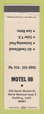 Matchbook Cover - Motel 99 Redding CA