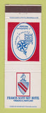 Matchbook Cover - Francis Scott Key Hotel Frederick MD