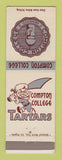 Matchbook Cover - Compton College Tartars CA Norm Meager's Clothes