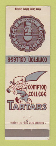 Matchbook Cover - Compton College Tartars CA Norm Meager's Clothes