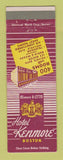 Matchbook Cover - Hotel Kenmore Boston MA CREASES