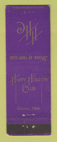 Matchbook Cover - Happy Hollow Club Omaha NE WEAR