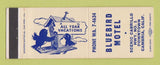 Matchbook Cover - Bluebird Motel Cambria CA