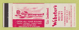 Matchbook Cover - Webster's Motel Kourt Buffalo NY WEAR