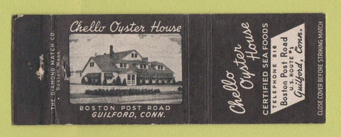 Matchbook Cover - Chello Oyster House Guilford CT