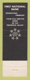 Matchbook Cover - Highlands Motel Restaurant Bellows Falls VT