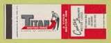 Matchbook Cover - Titan Motor Inns Denver Colorado Centre