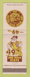Matchbook Cover - Long Beach State College CA 49ers