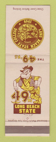 Matchbook Cover - Long Beach State College CA 49ers