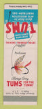 Matchbook Cover - Tums Antacid Fishing Fly Professor