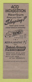 Matchbook Cover - Tums Antacid Fishing Fly Professor
