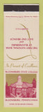 Matchbook Cover - Bloomsburg State College PA