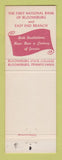 Matchbook Cover - Bloomsburg State College PA