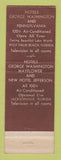 Matchbook Cover - Kloeppel Hotels Jacksonville FL West Palm Beach