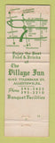 Matchbook Cover - The Village Inn Allentown PA