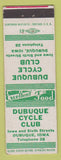 Matchbook Cover - Dubuque Cycle Club IA low phone # Patriotic