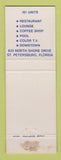 Matchbook Cover - Edgewater Beach Restaurant Lounge St Petersburg FL