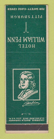 Matchbook Cover - Hotel William Penn Pittsburgh PA