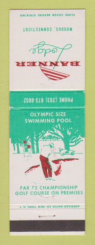 Matchbook Cover - Banner Lodge Moodus CT golf