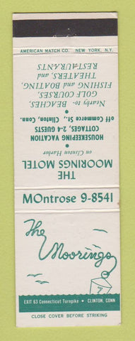 Matchbook Cover - Moorings Motel Clinton CT