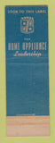 Matchbook Cover - Montgomery Ward Home Appliances