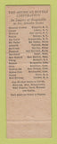 Matchbook Cover - Hotel Wicomico Salisbury MD