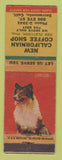 Matchbook Cover - New California Coffee Shop Sacramento CA Collie  WEAR