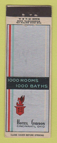 Matchbook Cover - Hotel Gibson Cincinnati OH