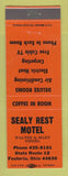 Matchbook Cover - Sealy Rest Motel Fostoria OH
