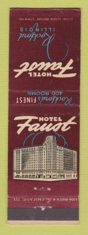 Matchbook Cover - Hotel Faust Rockford IL