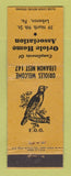 Matchbook Cover - Oriole Home Association Lebanon PA WEAR