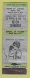 Matchbook Cover - Colonial Hotel Lebanon PA girlie WORN