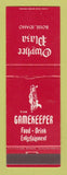 Matchbook Cover - The Gamekeeper Owyhee Plaza Boise ID