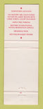 Matchbook Cover - The Gamekeeper Owyhee Plaza Boise ID