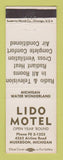 Matchbook Cover - Lido Motel Muskegon MI