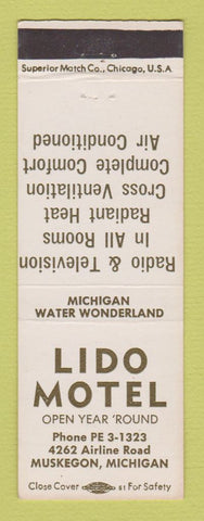 Matchbook Cover - Lido Motel Muskegon MI
