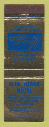 Matchbook Cover - Blue Tower Motel Santa Barbara CA Morris Willis Real Estate