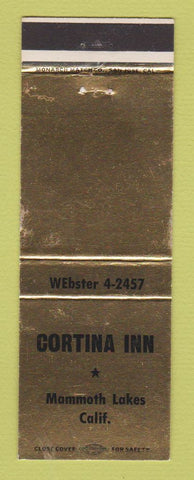Matchbook Cover - Cortina Inn Mammoth Lakes CA