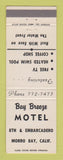 Matchbook Cover - Bay Breeze Motel Morro Bay CA
