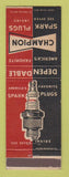Matchbook Cover - Champion Spark Plugs auto parts