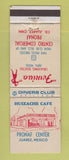 Matchbook Cover - Huizache Cafe Juarez Mexico Pronaf Center WORN