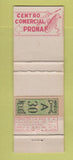 Matchbook Cover - Huizache Cafe Juarez Mexico Pronaf Center WORN