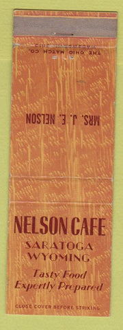 Matchbook Cover - Nelson Cafe Saratoga WY