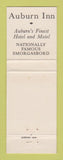 Matchbook Cover - Auburn Inn Hotel Motel Auburn NY