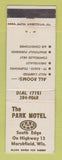 Matchbook Cover - Park Motel Marshfield WI